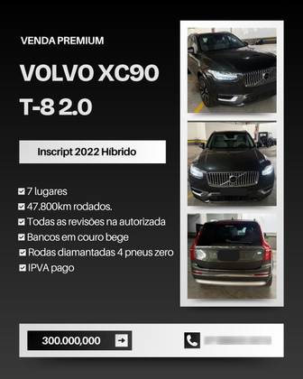 VOLVO XC90 2.0 T8 HYBRID INSCRIPTION EXPRESSION AWD GEARTRONIC